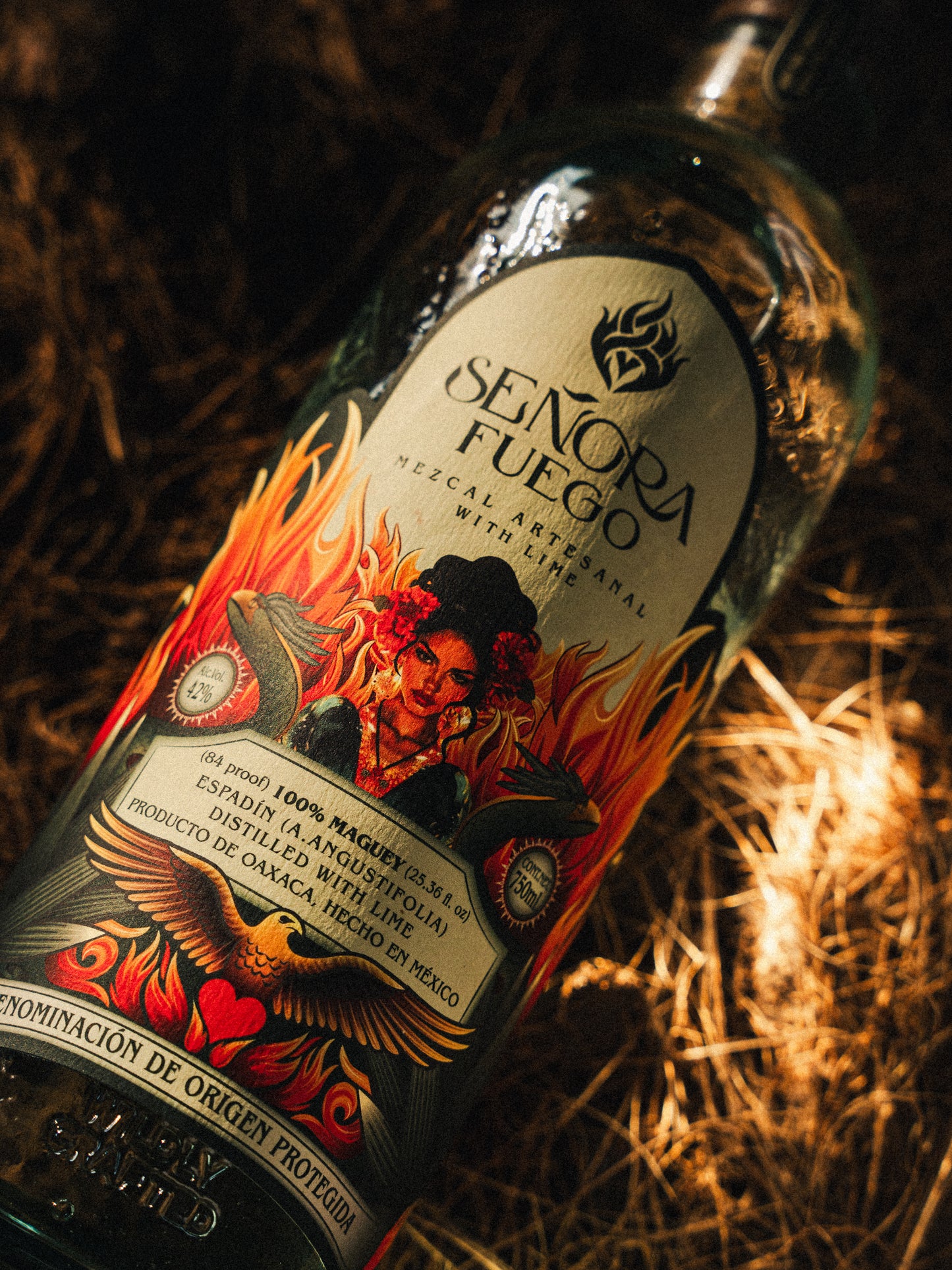 Mezcal Artesanal Señora Fuego - Destilado con Limón.